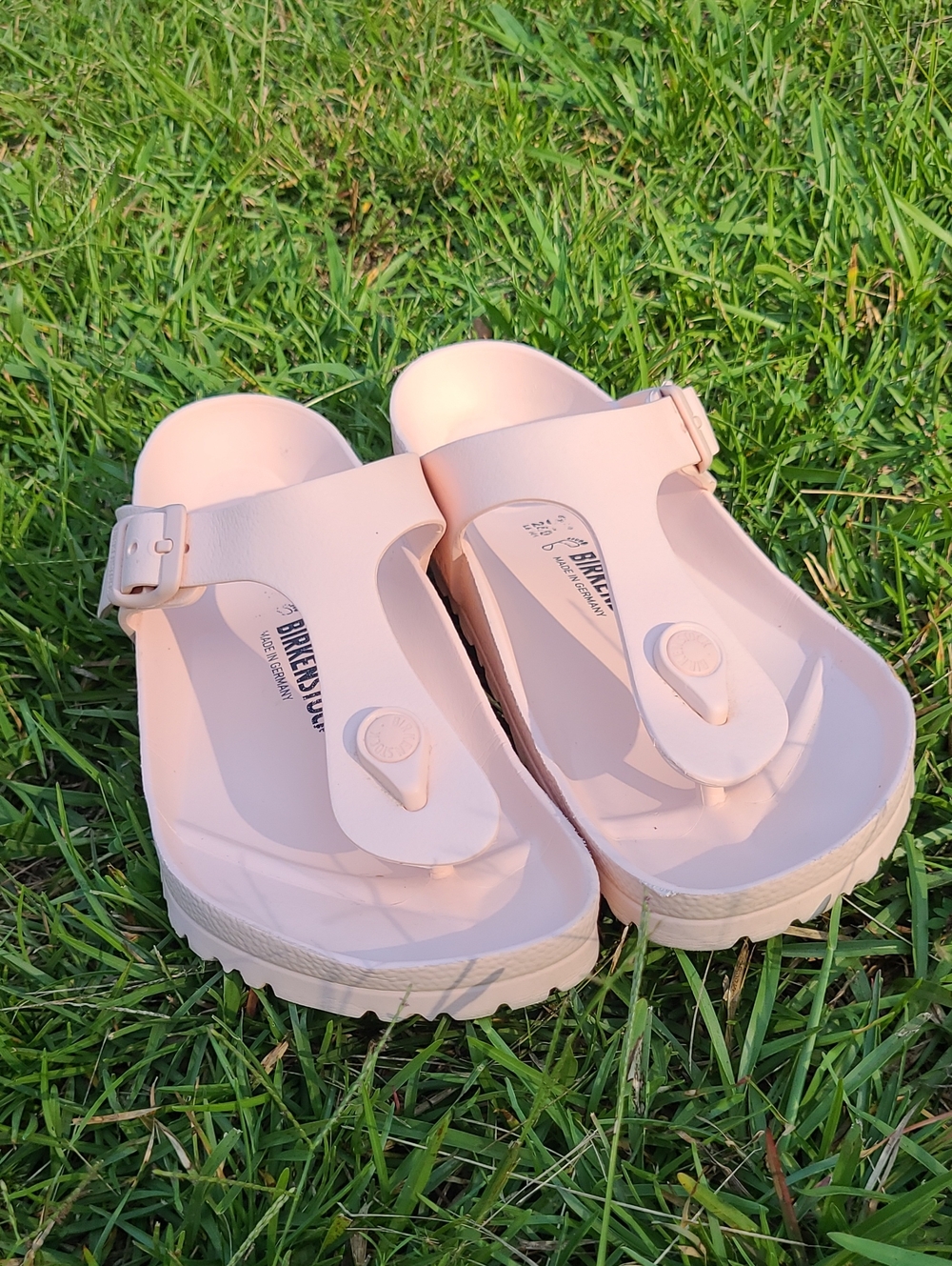 Birkenstock Pink EVA Gizeh Sandals